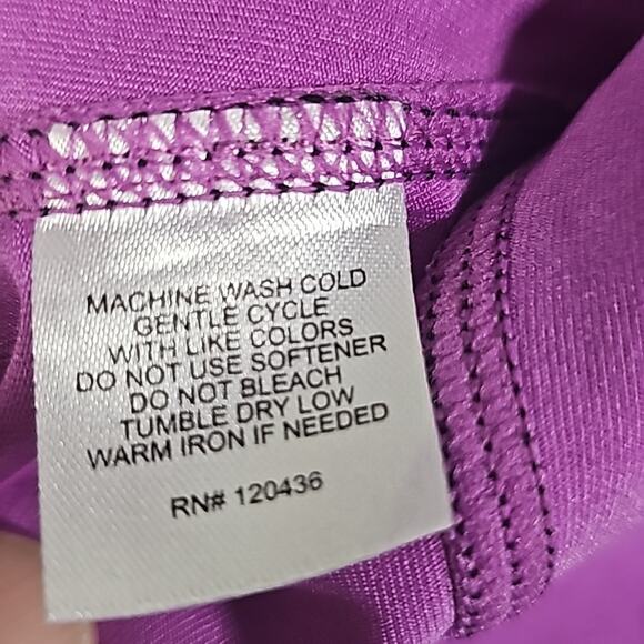 Alex and Abby Purple Athletic Racerback Tank Top Built In Bra Womens Size XL NWT - Picture 8 of 9